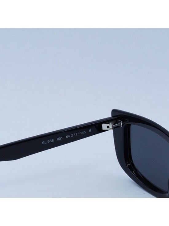 Saint Laurent SL658 001 Sunglasses Black Cat Eye Frame, Black Lenses main image 7
